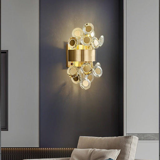 Crystal Flower Garden Wall Light-DWHOME