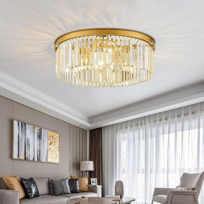 Crystal Golden Circle Chandelier - DWHOME