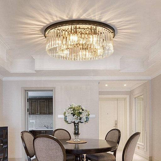 Crystal Golden Circle Chandelier - DWHOME