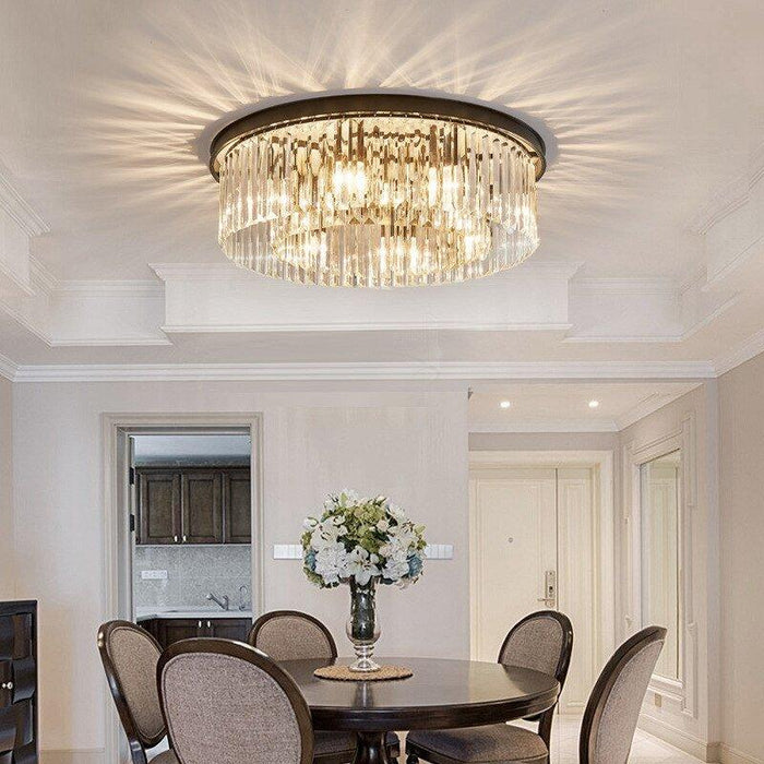 Crystal Golden Circle Chandelier - DWHOME