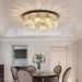 Crystal Golden Circle Chandelier - DWHOME