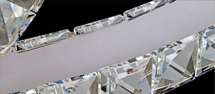 Crystal LED Stainless Steel Chandelier - DWHOME