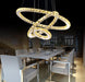 Crystal LED Stainless Steel Chandelier - DWHOME
