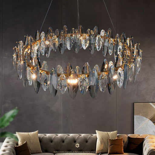 Crystal Luxury Dark Metal Chandelier - DWHOME