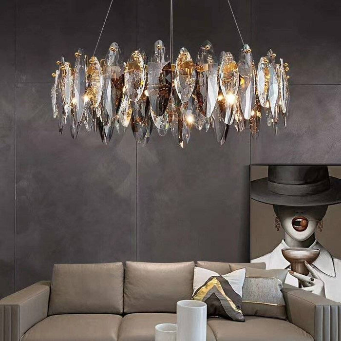 Crystal Luxury Dark Metal Chandelier - DWHOME