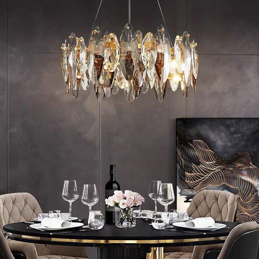 Crystal Luxury Dark Metal Chandelier - DWHOME