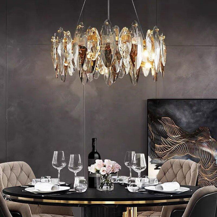 Crystal Luxury Dark Metal Chandelier - DWHOME