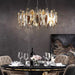Crystal Luxury Dark Metal Chandelier - DWHOME