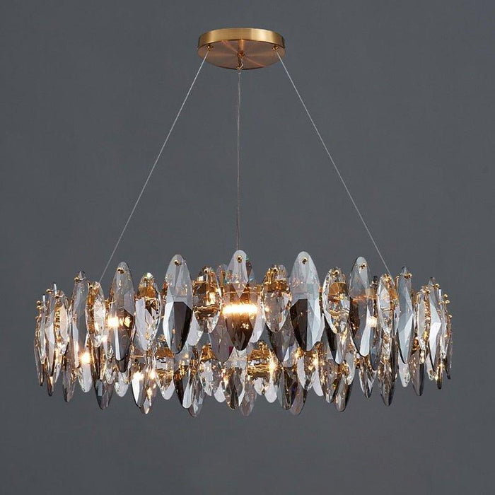 Crystal Luxury Dark Metal Chandelier - DWHOME