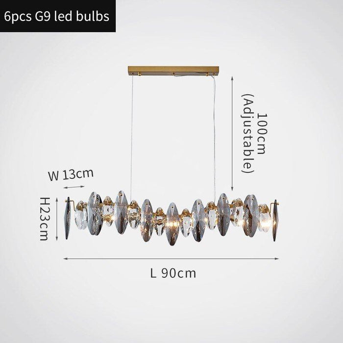 Crystal Luxury Dark Metal Chandelier - DWHOME