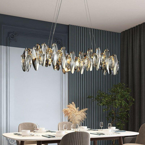 Crystal Luxury Dark Wave Chandelier - DWHOME