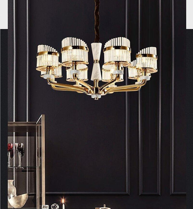 Crystal Luxury Golden Chaise Chandelier - DWHOME