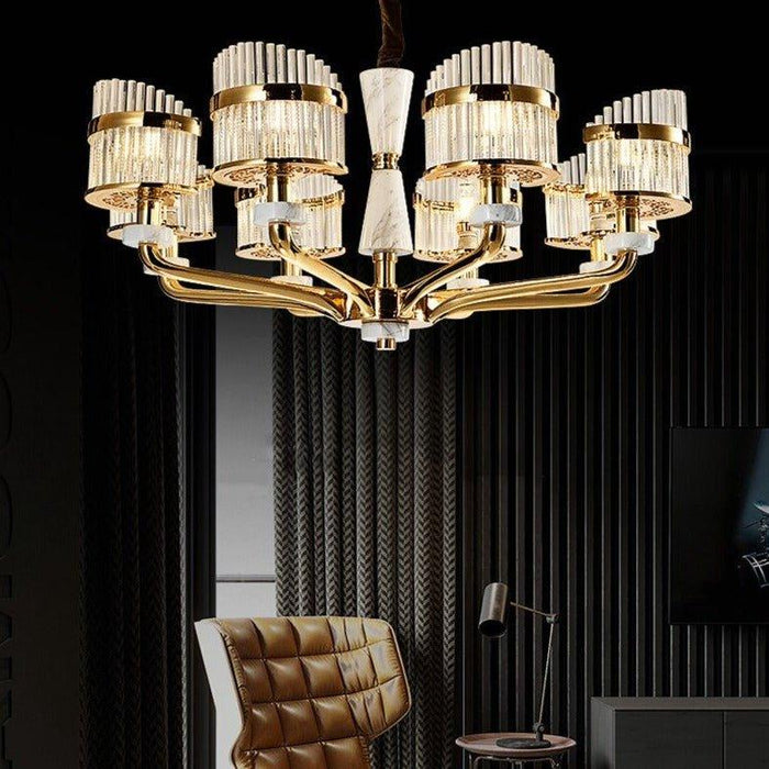 Crystal Luxury Golden Chaise Chandelier - DWHOME