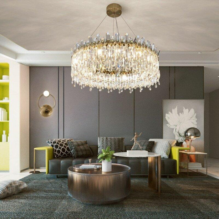 Crystal Luxury Golden Diadem Chandelier - DWHOME