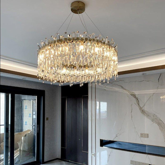 Crystal Luxury Golden Diadem Chandelier - DWHOME
