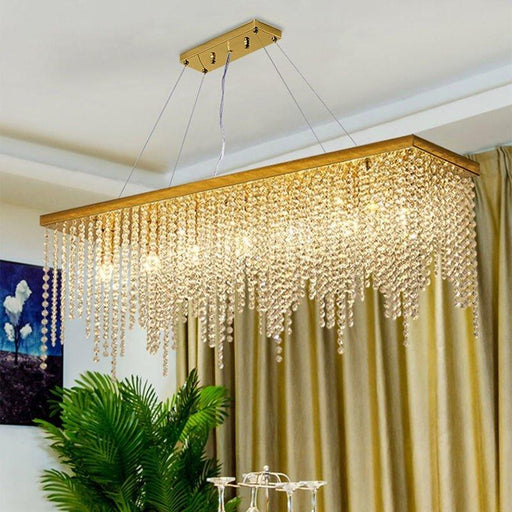 Crystal Luxury Golden Drapes Chandelier - DWHOME