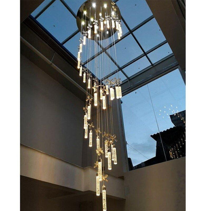 Crystal Luxury Golden Helix Chandelier - DWHOME