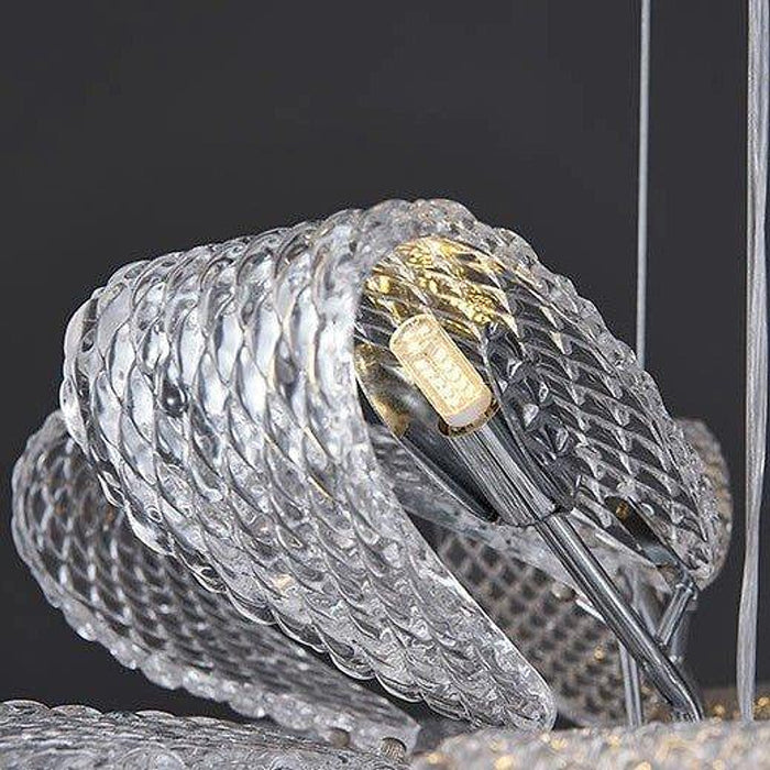Crystal Luxury Golden Ribbon Chandelier-DWHOME