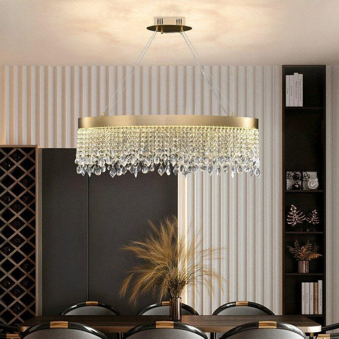 Crystal Luxury Golden Shards Chandelier - DWHOME