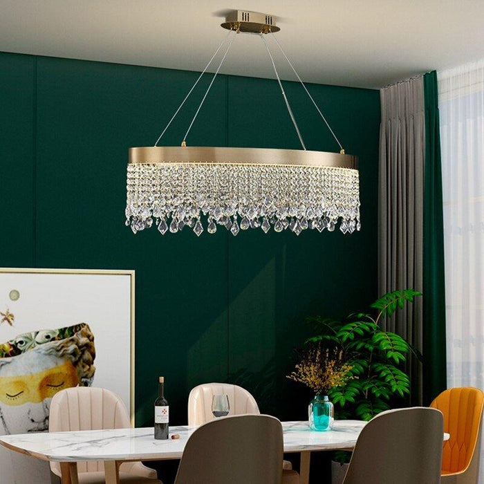 Crystal Luxury Golden Shards Chandelier - DWHOME