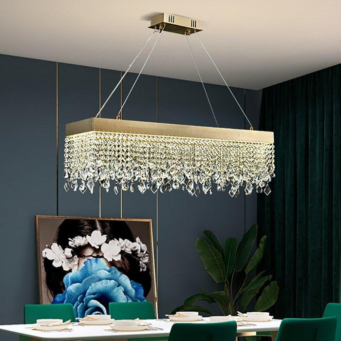 Crystal Luxury Golden Shards Chandelier - DWHOME