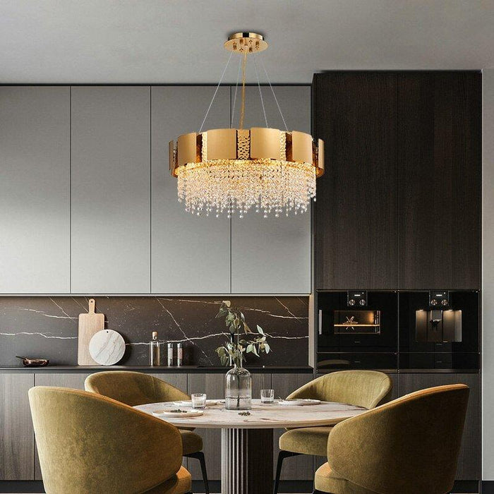 Crystal Luxury Golden Tiara Chandelier - DWHOME