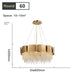 Crystal Luxury Golden Tiara Chandelier - DWHOME