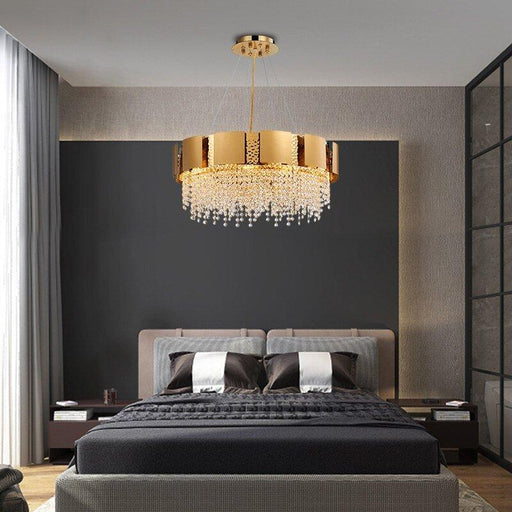 Crystal Luxury Golden Tiara Chandelier - DWHOME
