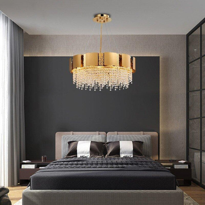 Crystal Luxury Golden Tiara Chandelier - DWHOME