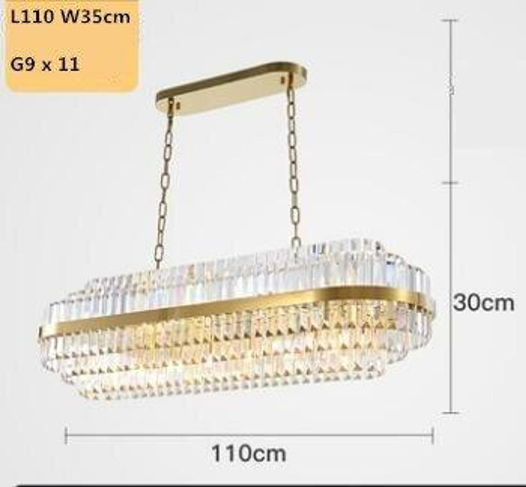 Crystal Luxury Golden Treasure Chandelier-DWHOME