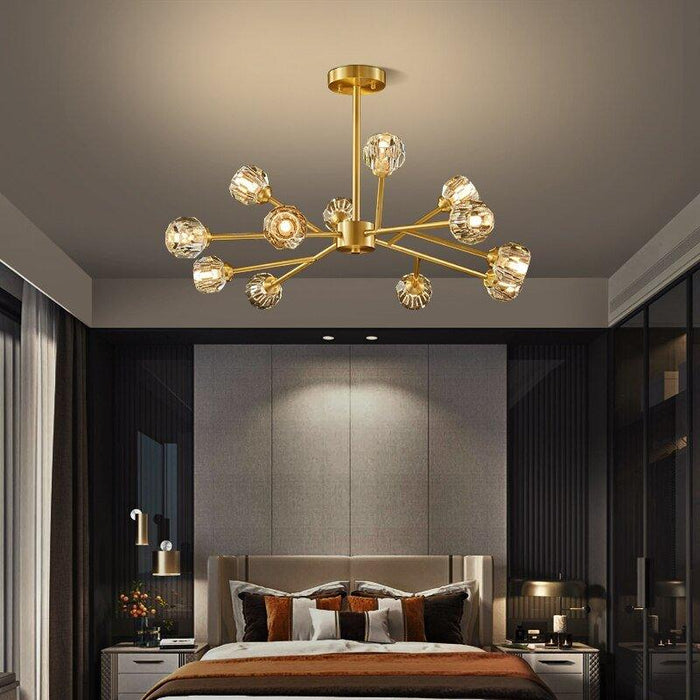Hendrika Luxury Elegant Glossy Crystal Chandelier - DWHOME
