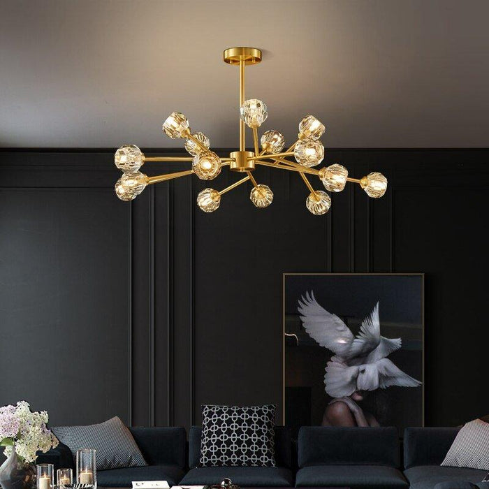Hendrika Luxury Elegant Glossy Crystal Chandelier - DWHOME