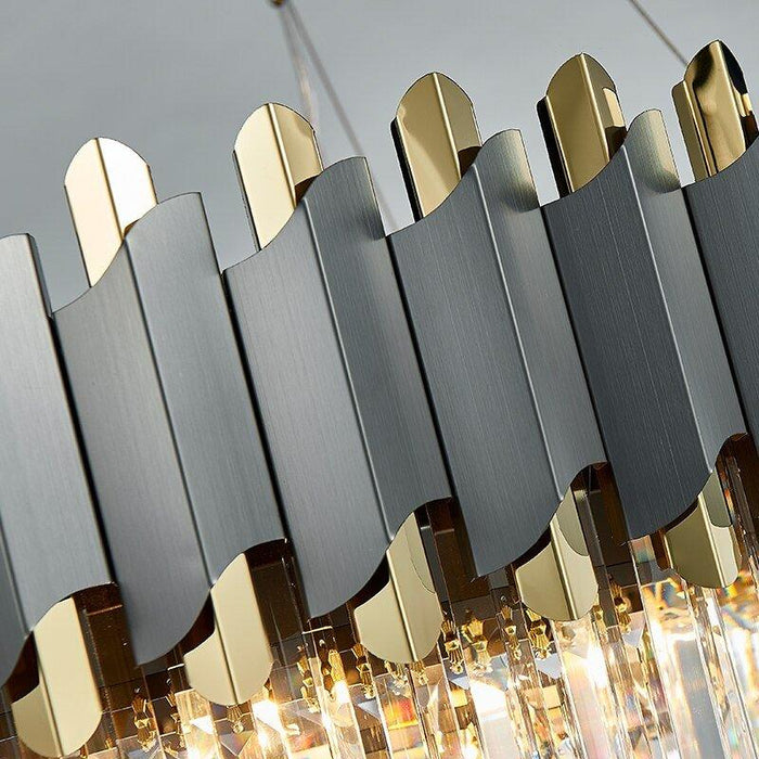 Crystal Luxury Matte Black Chandelier - DWHOME
