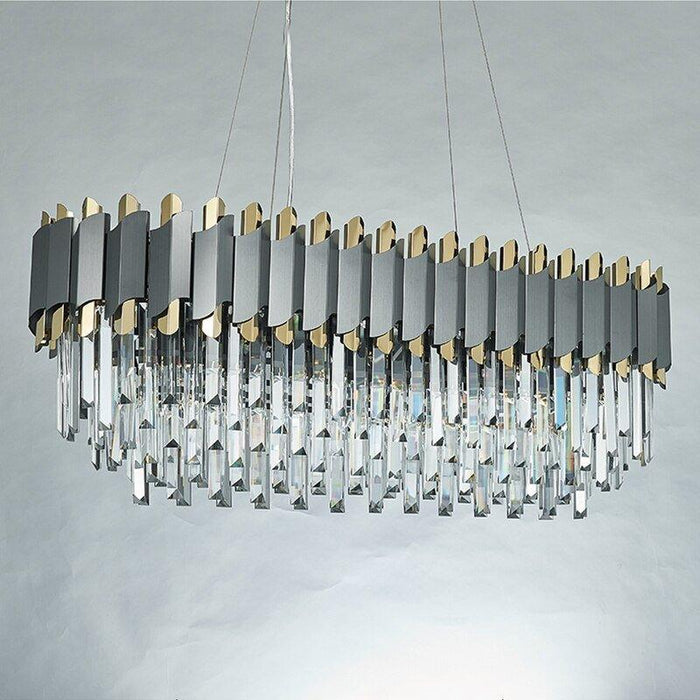 Crystal Luxury Matte Black Chandelier - DWHOME