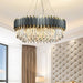 Crystal Luxury Matte Circle Chandelier - DWHOME