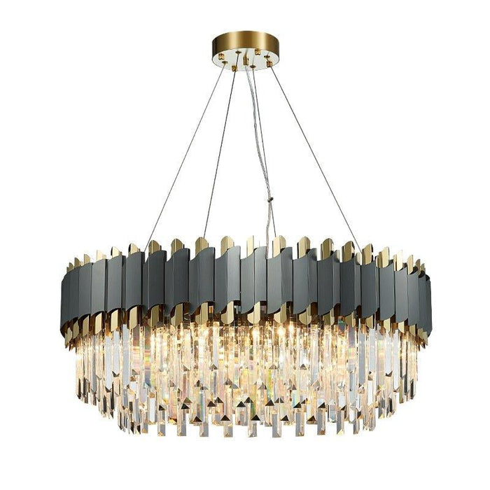 Crystal Luxury Matte Circle Chandelier - DWHOME