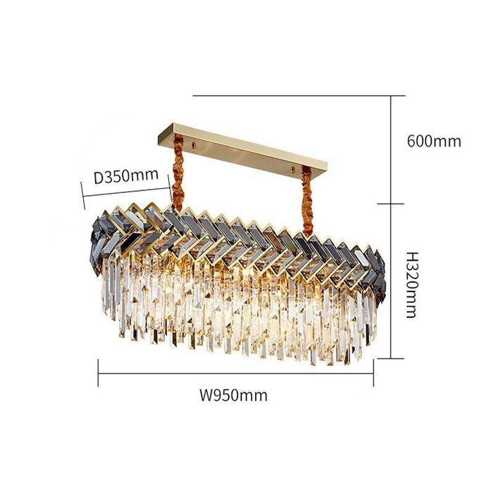 Crystal Luxury Spiral Crown Chandelier - DWHOME