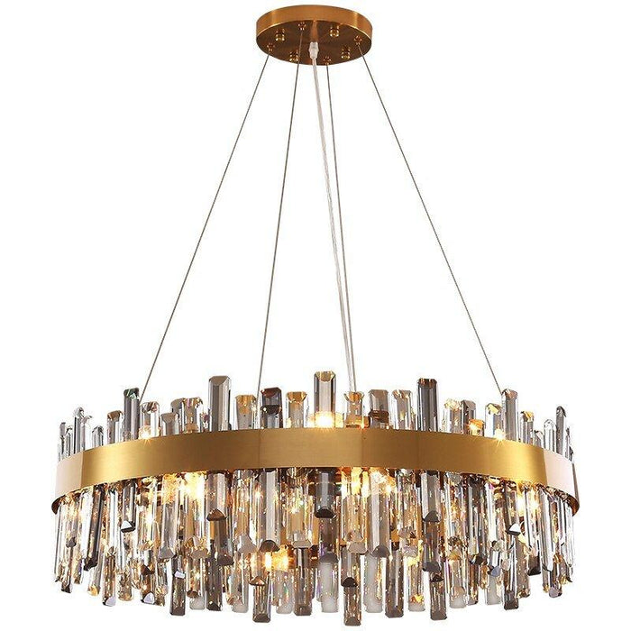 Crystal Luxury Stainless Halo Chandelier - DWHOME