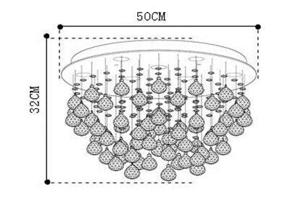 Crystal Luxury Universe Chandelier-DWHOME