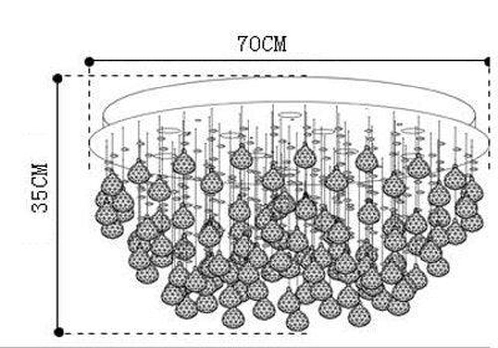 Crystal Luxury Universe Chandelier-DWHOME