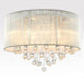 Crystal Modern Rain Drop LED Ceiling Light for Living Room Bedroom Dining Room - DWHOME
