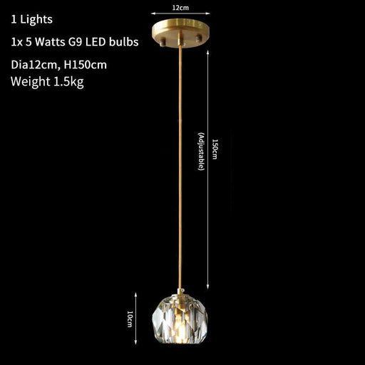 Crystal Pendant Light-DWHOME