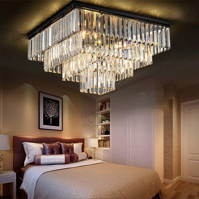 Crystal Squared Pyramid Luxury Chandelier - DWHOME