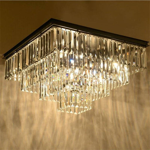 Crystal Squared Pyramid Luxury Chandelier-DWHOME