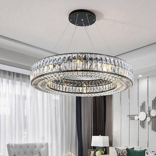 Bacci Crystal Modern Chandelier-DWHOME