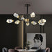 Diamante Crystal Branch Chandelier, Black-DWHOME
