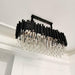 Gio Crystal Dining Room Chandelier, Black - DWHOME