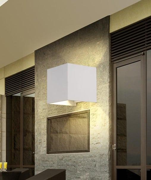Cubanoe Square Cube Outdoor Wall Lamp - DWHOME