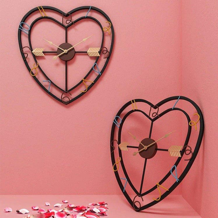 Cupid Heart Wall Clock - DWHOME