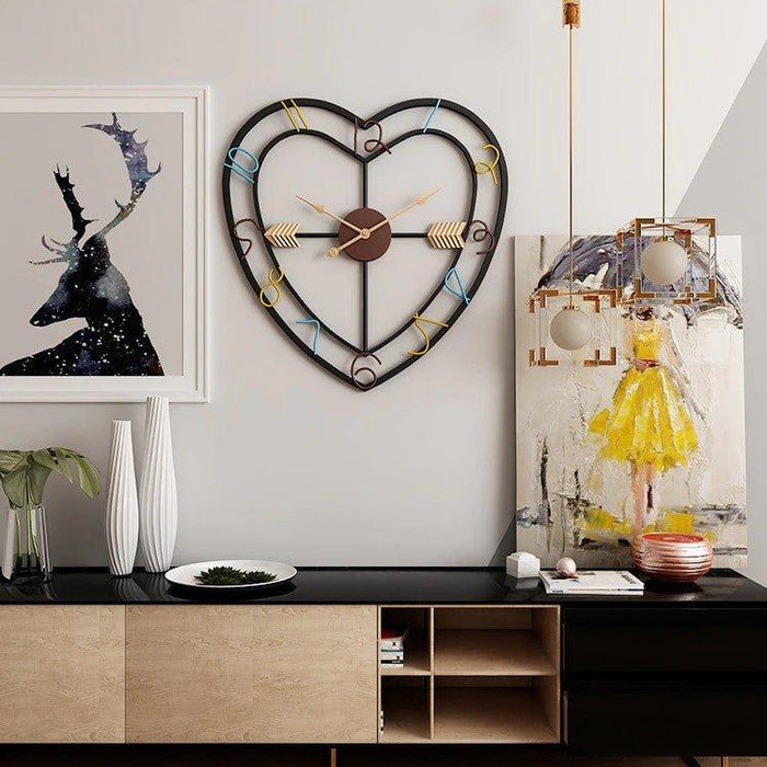 Cupid Heart Wall Clock - DWHOME